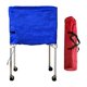 thumbnail image 3 of Carro rodante para pelotas deportivas con bolsa, carro plegable para guardar pelotas de gimnasio, recogedor de pelotas para Azul, 3 of 8