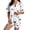 as the picture shows, variant on DHFJKG Satin Pajamas For Women Set Halloween Sleepwear Short Sleeve Button Down 2 Piece Loungewear Set