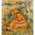 thumbnail image 2 of Pierre-Auguste Renoir 20x22 Gold Ornate Framed and Double Matted Museum Art Print Titled - Woman Reading in a Landscape (1917), 2 of 4