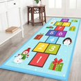 thumbnail image 3 of Hopscotch Kids Runner Rug Soft Plush Play Mat Non-Slip Garden Numbers Collection Educational & Fun Throw Rugs for Boys&Girls Playroom Bedroom Best Gift, 3 of 6