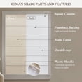 thumbnail image 5 of 1PC 39x64" Cordless Roman Blind Galen Matte fabric, 5 of 21
