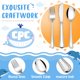 thumbnail image 3 of Juego de cubiertos HaWare Kids de acero inoxidable de 12 piezas, 3 of 7