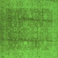 thumbnail image 1 of Ahgly Company Indoor Square Oriental Green Industrial Area Rugs, 4' Square, 1 of 4