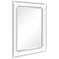 thumbnail image 5 of Rectangular Beveled Diamond Silver Framed Wall Mirror 40" x 30", 5 of 13
