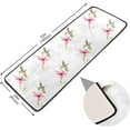 thumbnail image 2 of SKYSONIC 2'X6' Watercolor Hummingbird Flower Runner Rug with Rubber Backing, Spring Summer Bird Non Slip Entryway Rug Runner Washable Soft Area Rug Carpet for Hallway Bedroom Kitchen Decor, 2 of 6