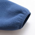 thumbnail image 4 of CYRBOKO Toddler Boys Fleece Jackets, Hoodless Long Sleeve Casual Thermal Winter Coats Blue Size 3-4 T, 4 of 5