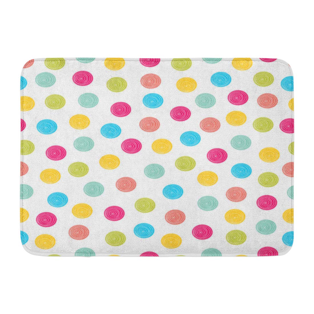 GODPOK Colorful Abstract White Color Summer Polka Dot Pattern Pink Fun ...