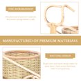 thumbnail image 3 of Bamboo Handicraft Rattan Tricycle Basket Tricycle Pen Basket Desktop Decor, 3 of 9