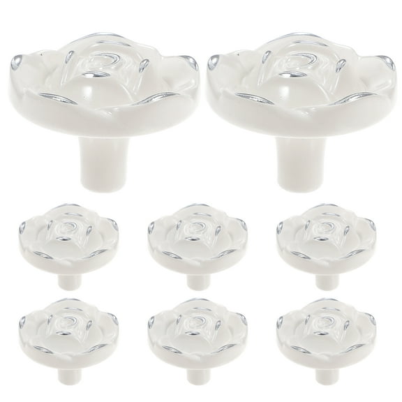 8 Pcs Furniture Pulls Vintage Drawer Knob Backplate Modern Door Knobs