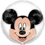Mickey Mouse Head Super Shape In A Clear Balloon Foil / Mylar Balloon 24"