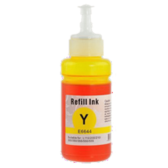 Zoomtoner Compatible EPSON T664420 (664) Dye INK / INKJET Bottle Yellow for Epson L350