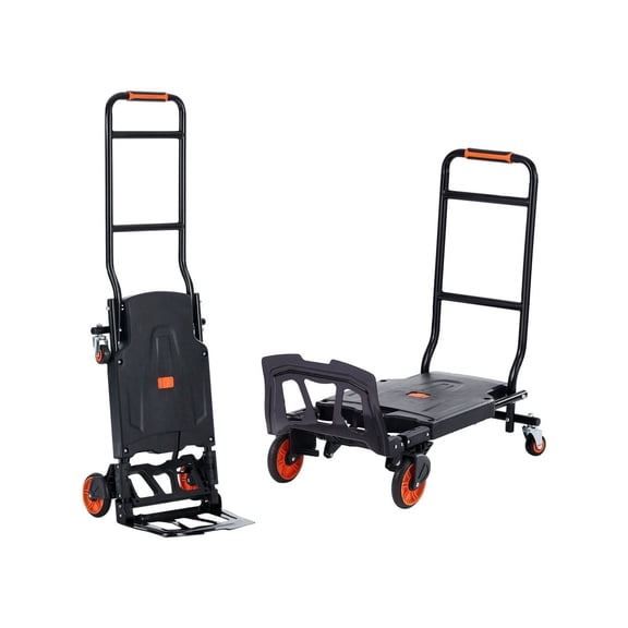 Hand Truck Dolly 2 in 1, 300 lb Capacity