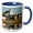 Blue/White, variant on 3drose, Massachusetts, Cape Cod Provincetown - Us22 Wbi0471 - Walter Bibikow, 11oz Two-tone Black Mug