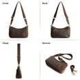 thumbnail image 6 of S-ZONE Leather Shoulder Bag for Women Small Crossbody Bags Hobo Purses with 2 Straps, 6 of 7