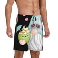 thumbnail image 2 of Xecao Summer Gnome,Cute Gnome Print Men's Sleepwear Shorts Pajama Bottom Lounge Short nightwear with Convenient Pockets for Relaxed Home Wear-4X-Large, 2 of 6
