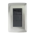 thumbnail image 1 of Apagador Triple Sanelec con Placa Linea Toscan Graphite Contacto Electrico Color Gris/Negro, 1 of 1