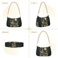 thumbnail image 7 of FORMRS Womens Shoulder Bag with Chain Strap Clutch Purse Cute Tote Handbag, Black Dinosaur, 7 of 7