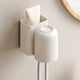 thumbnail image 1 of Portacepillos de dientes sin taladro con vaso | Organizador de baño adhesivo de pared | Estante para cepillos de dientes y pasta de dientes con 4 ranuras | Incluye vaso para enjuague bucal de 300 ml, 1 of 6