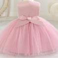 thumbnail image 5 of ATORRE Flower Girls Dress Round Neck Sleeveless Stylish Princess Dresses for Wedding Birthday Holiday, Girl's Formal Dress Hot Pink B 1-2 Years, 5 of 7