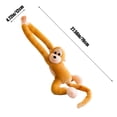 thumbnail image 3 of TanSiDing Long Arm Monkey Plush Toy Hanging Decor with Sound Interactive Stuffed Animal for Room Nursery Playroom, 3 of 7