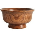 thumbnail image 1 of 1pc Delicate Wooden Bowl Milk Tea Bowl Wooden Bowl Food Container Tableware, 1 of 8