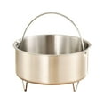 thumbnail image 1 of Vaporizador de alimentos de acero inoxidable para cocinar arroz, cesta multifuncional para vaporizador de verduras, inserto para bollos y bolas de 146 cm x 8 cm, 1 of 8