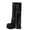 Black, variant on WAVSUF Women's Mid Calf Boots Soft Sole Round Toe Side Zip Fall Platform Warm Boots Black 7.5