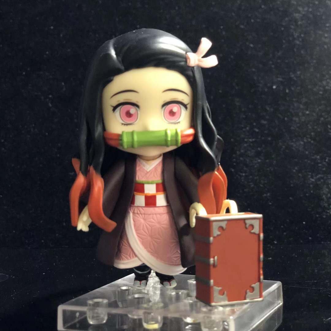 New Kamado Nezuko (Q Ver) Character Anime Model Statue Action Figures Desktop Ornament Popular Decorations Fan Souvenirs Creative Gift Collectable