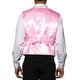thumbnail image 3 of CHALECO SIN MANGAS DE LENTEJUELAS BRILLANTES INSPIRAR CHIC PARA HOMBRE, V-CUELLO, TRAJE DE FIESTA, M ROSA, 3 of 5
