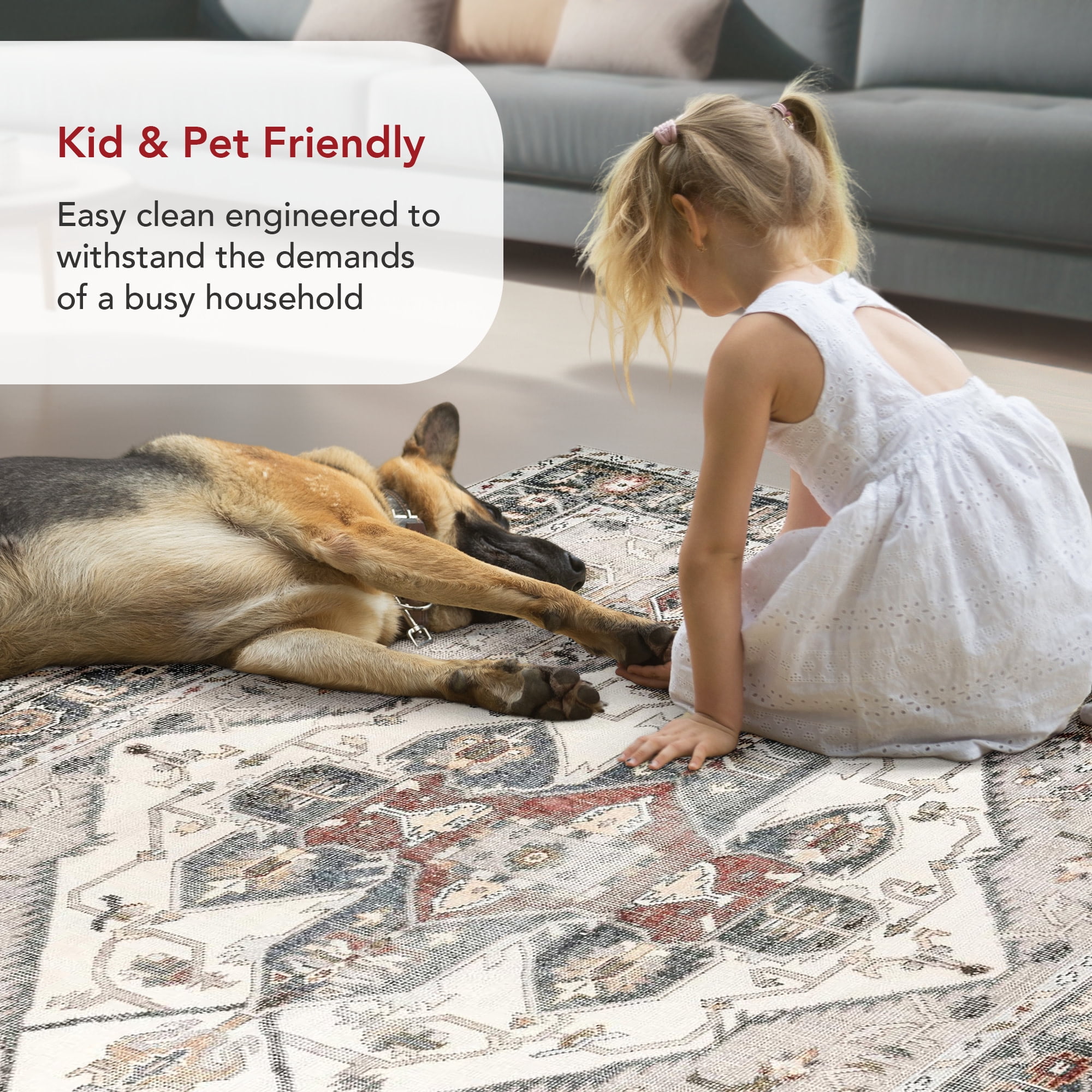 nuLOOM Mali SpinClean Machine Washable Traditional Medallion Area Rug, 2' 6" x 10', Runner, Mali Beige