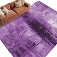 thumbnail image 2 of Purple Area Rug 5x7 FT, Non Slip Bedroom Throw Carpet, Retro Oil Painting Modern Abstract Art Aesthetics Washable Soft Floor Carpet Non-Shedding Rug for Dining Room Bedside Classroom Desk, 2 of 9