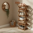 JUANYU Shoes Rack Organizer,Multi Tier Wooden Foldable Storage Rack for ...