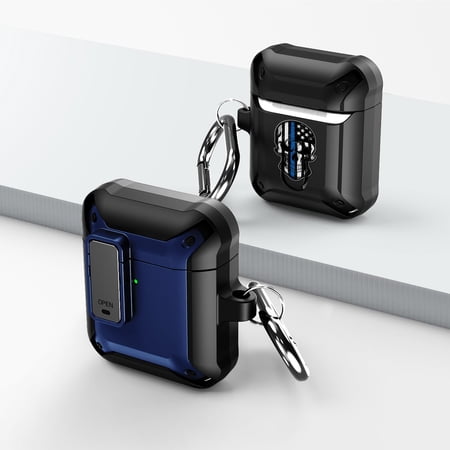 Duo Shield Secure Lock Designed For Apple AirPods Generation 1 & 2 With Hook  Blue/Black price history on PriceWatchPro