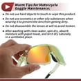 thumbnail image 6 of 1 Set Motorcycle Riding Goggles Anti-glare PC Tri-Acetyl Cellulos UV400 Shades Glasses for Men and Women Red Lens Clear Green Black Frame, 6 of 6