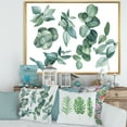 thumbnail image 2 of Eucalyptus Leaves In Dark Green 32 in x 24 in Framed Painting Canvas Art Print, by Designart, 2 of 5