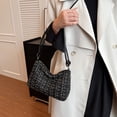 thumbnail image 3 of Bolso de hombro de invierno para mujer, bolso de mano con cremallera, bolso de moda, bolso cruzado (negro), 3 of 8
