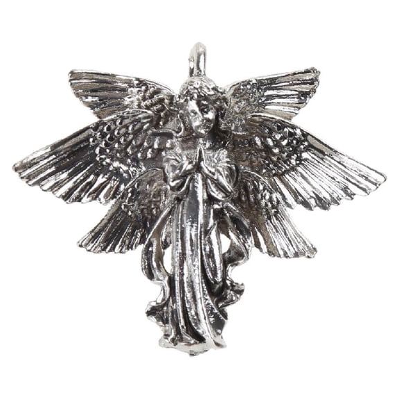 Antique Silver Angel Charms with 6 Wings Vintage Charm Dangle for Jewelry Making