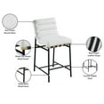 thumbnail image 5 of Maklaine Modern / Contemporary Cream Boucle Fabric Counter Stool, 5 of 6
