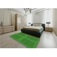 thumbnail image 4 of Ahgly Company Indoor Round Patterned Deep Emerald Green Area Rugs, 3' Round, 4 of 6
