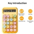 thumbnail image 6 of 10-Digit Scientific Calculator Portable with Large Buttons - Cute Design, Non-Slip Base for School/Home/Office, 6 of 8