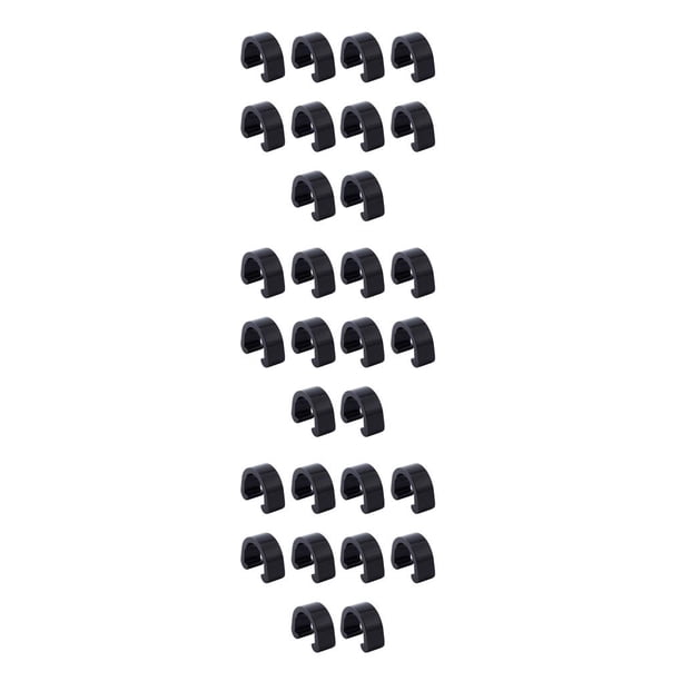 Sonducket 10 piezas de Clips C para Cable de bicicleta, hebillas de fijación de aleación de aluminio simples profesionales, accesorio de Type1 NO1