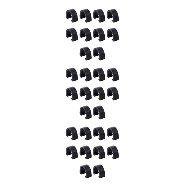 Cable de bicicleta C Clips Toystoory 10 piezas Abrazaderas de guía de manguera Fijador para bicicletas Púrpura