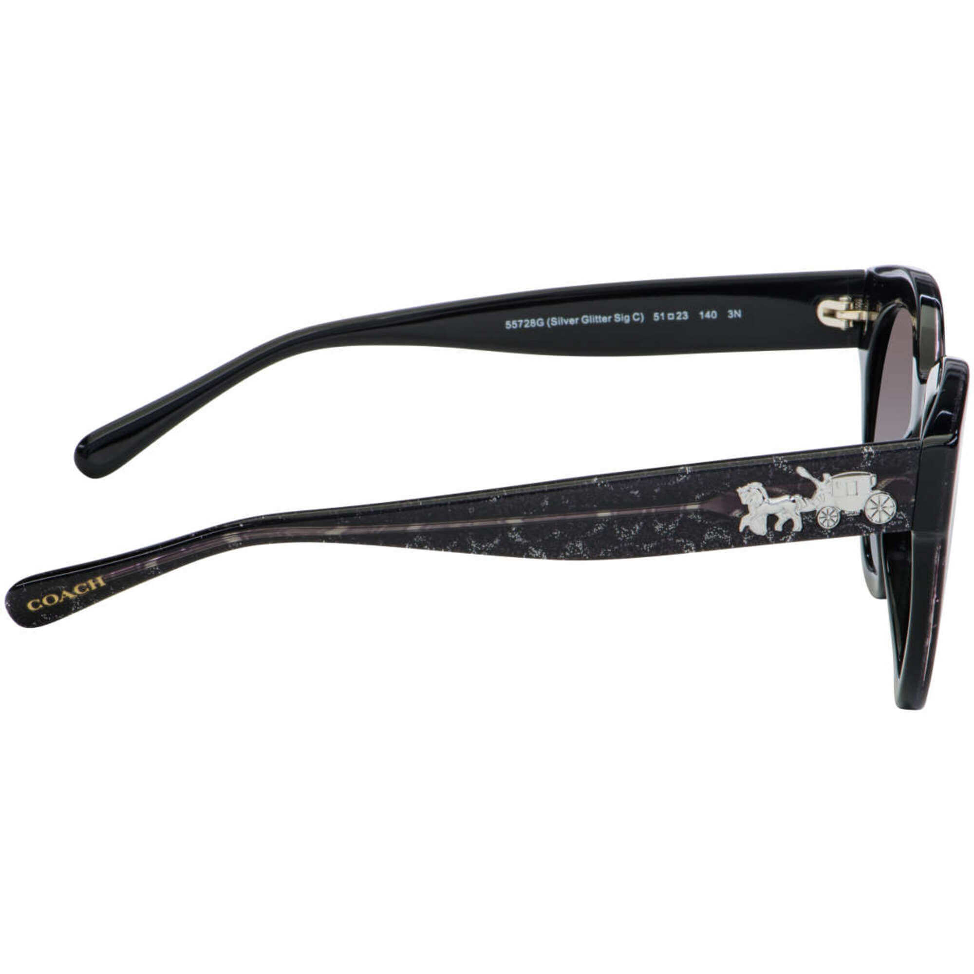 COACH 55728G 51-23 140 3N Sunglasses Coach CH558 M (57 - 16) with Brown lenses and Tortoise frame  main image 3
