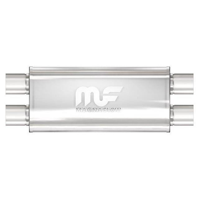 18 in. Stainless Steel Exhaust Muffler 2.5 in. Dual & Dual