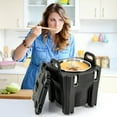 thumbnail image 4 of Gymax 32 QT 2PCS Portable Insulated Food Carrier Food Warmer w/ Stainless Steel Barrel, 4 of 9