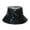 Black, variant on Riforla Hop Street Gold and Silver Basin Hat for Men and Women Stage Performance Metal PU Fisherman Hat Bucket Hats Silver