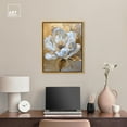 thumbnail image 4 of Athenas Flower Canvas Glamorous Feminine Wall Art by Art Remedy, Gold Frame, 20" x 24", 4 of 8