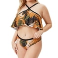 thumbnail image 4 of Trajes de baño de una pieza de talla grande para mujer Trajes de baño para mujer Traje de baño sexy con escote halter con cordones Traje de baño XL-4XL Zhivalor CZYZ-ZC339-9, 4 of 6