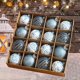 thumbnail image 1 of 16 adornos de bolas de Navidad colgantes con dijes de 6 cm, decoración navideña, adornos colgantes decorativos para aniversario, celebración de pared Azul, 1 of 8