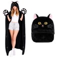 thumbnail image 3 of Cute Cat Costume Blanket, Halloween Blanket, Adult Wearable Blanket, Cat Blanket Hoodie Oversized Soft Sherpa Hoodie Women Throw Cloak Wrap Soft Throw Blanket, 3 of 11